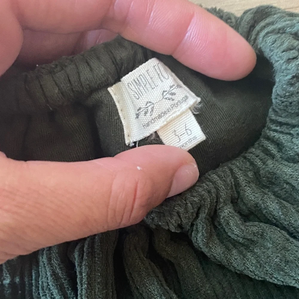 The Simple Folk Olive Green Kids Corduroy Bloomers